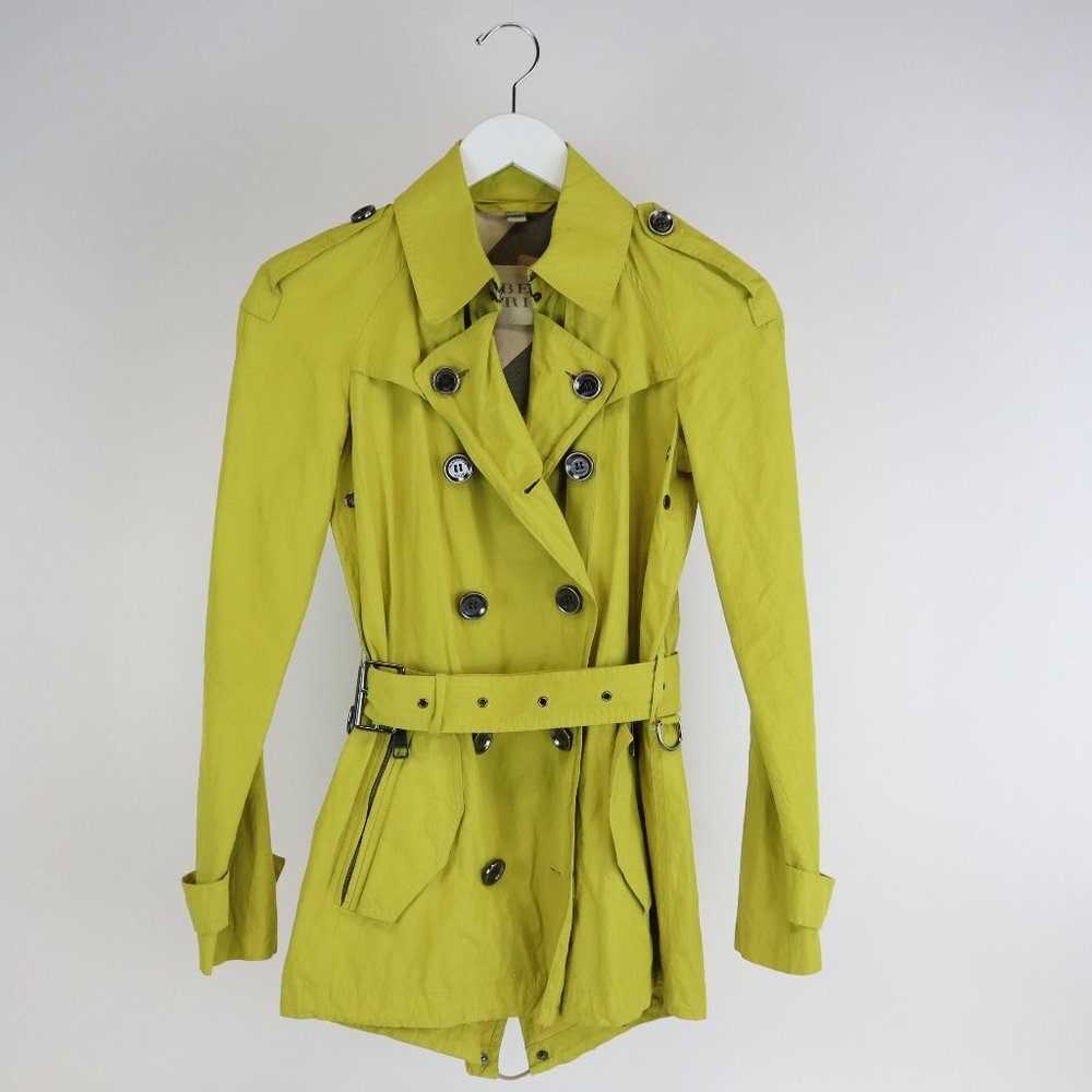 Burberry Brit Chartreuse Mini Trench